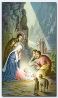 20127 - Christmas: Holy Family With Sheeps And Shepherds