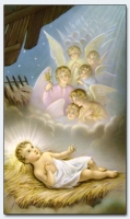 25006 - Christmas: Child In Crip With Angels And Sheeps